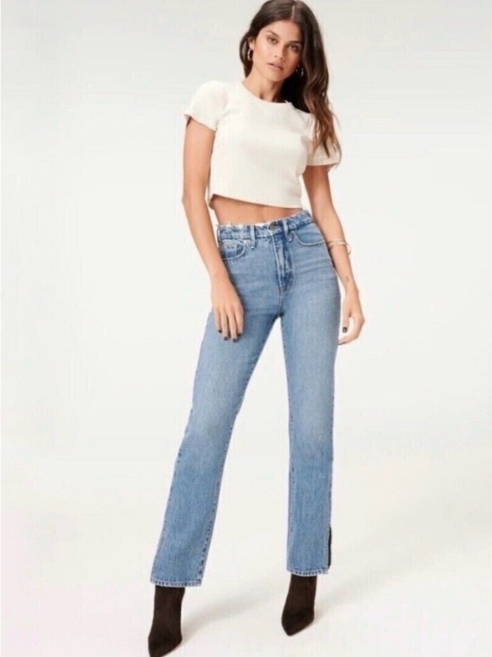 Good American Good Boy Straight Jeans size 4 (27)